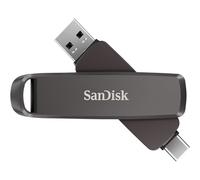 SanDisk Extreme PRO DUAL Drive 2TB, USB Type-A and USB Type-C, High Performance Flash Drive, read speeds up to 1000 MB/s, Data Encryption, Automatic backup, file management, Metal Design, Black