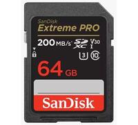 SanDisk Extreme Pro Memory Card 64GB SDXC UHS-I U3 V30 SDXC SD 200MB/s (2023)