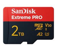 SanDisk Extreme PRO micro SD card + SD adapter 2TB (For Smartphones, Action Cams, Drones, Speeds up to 250 MB/s, 5K, 4K UHD) A2 App Performance + RescuePro Deluxe UHS-I, C10, U3, V30
