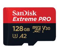 SanDisk Extreme Pro MicroSD 128GB V30 A2 R200/W90 with Adapter
