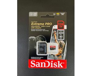 SanDisk Extreme PRO microSDHC 200MB with Adapter 128GB