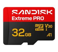 SANDISK Extreme PRO microSDHC UHS-I Card + SD Adapter, 32GB (up to 100MB/s read, 90MB/s write speed, 5K, 4K UHD, C10, V30, U3, A1) For Action Cams, Drones, Android devices, Laptops