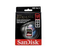 SANDISK Extreme PRO SD Memory Card 128GB, Up to 300MB/s Read Speeds, UHS-II | V90, U3, C10, 8K, 4K, Full HD Video, SD Card Up to 260MB/s Write Speeds, Water, Dust, Shock Proof, RescuePro Data Recovery