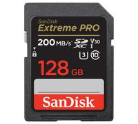 SANDISK - Extreme PRO SDXC Card UHS-I U3 Video Class 30, 128GB up to 200MB/s