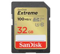 SanDisk Extreme SDHC card 100MBs UHSI U3 V30 32GB