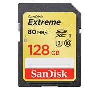 SanDisk Extreme SDXC 128 GB Memory Card up to 80MB/s, Class 10, U3