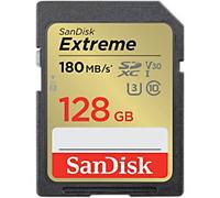 SanDisk Extreme SDXC Card 128 GB Black, Gold