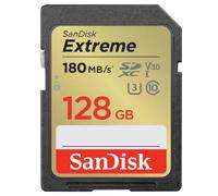 SanDisk Extreme SDXC card 180MBs UHSI U3 V30 128GB