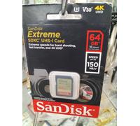 SanDisk Extreme 64GB MICRO SDXC Memory Card up to 150MB/s, Class 10, U3, V30 For Smartphone