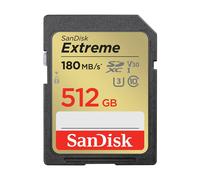 SanDisk Extreme SDXC card 180MBs UHSI U3 V30 512GB