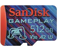 SANDISK Gameplay microSD Card 512GB, Up to 190MB/s Read Speeds | Ideal for Mobile & Handheld Gaming Consoles, V30, A2, U3, AAA, 3D, VR Graphics, 4K UHD, Up to 130MB/s Write peeds