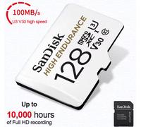 SanDisk High Endurance Memory Card CCTV Dashcam, V30 C10, MicroSDHC + Adapter