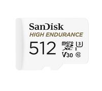 SanDisk 512GB High Endurance MicroSDXC Card R/100MBs W/40MBs for DashCam Monitor