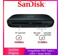 SanDisk ImageMate PRO USB-C Reader For CF SD microSDXC Card Slot for UHS-I MicroSD Memory Card Reader USB3.0 High Transfer speed SDDR-A631