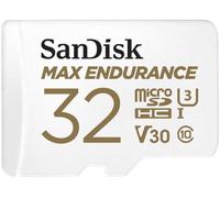 SANDISK MAX Endurance microSD Card + Adapter 32GB | V30, 4K UHD, C10, U3, Ideal for Home Security Cameras and Dash cams, Record up to 15,000 hours video