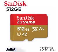 Sandisk Micro SD Extreme 190MB/s Flash Memory Card 512GB