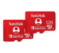 SANDISK microSD Card 128GB, Super Mario Super Mushroom Edition, 2Pack