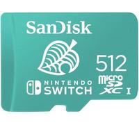 SANDISK microSD Card 512GB, Animal Crossing Leaf Edition | Officially Licensed for Nintendo-Switch, UHS-I, Up to 100MB/s Read Speeds, Instantly add additional space