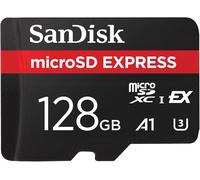 SanDisk microSD Express Card, 12GB mSD card, Read speeds up to 880 MB/s, Write Speeds up to 480MB/s, Sustained Write 100MB/s, SanDisk QuickFlow Technology, ThermAdapt, UHS-I, U3, C10