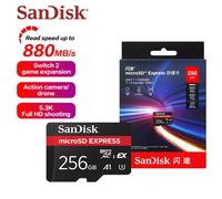SANDISK microSD Express Card EX microSDXC Memory Card 256GB 512GB Max 880Mb/s Read Micro SD Card for Switch 2 Drones Phone