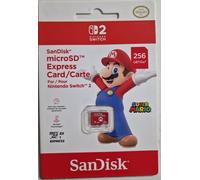 NA - SanDisk Micro SD Express Card 256GB Super Mario /Switch 2 - New - N59z