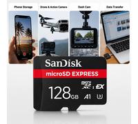 SANDISK MicroSD EXPRESS Memory Card SDXC 512GB 256GB 128GB A1 4K U3 UHS-I Cards Flash micro for Camera GoPro DJI Drone Nintendo