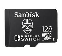 SANDISK microSDXC card licensed for Nintendo Switch consoles, 128GB Fortnite Skull Trooper edition (up to 100 MB/s, Nintendo gaming storage, UHS-I, V30, U3)