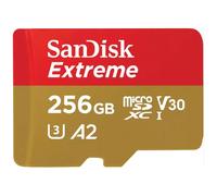 Sandisk MicroSDXC Extreme 256GB 190MB/s U3 V30 A2