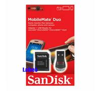 SanDisk MobileMate Duo Micro SD USB card reader with SD Adapter SDDRK-121
