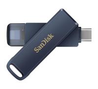 SanDisk 256GB Phone Drive, USB Flash Drive for iPhone, iPad, PC and Mac (2-in-1 iPhone storage, Lightning & USB Type-C Connectors, Automatic Backup, Password Protection, Metallic Sky