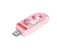 SANDISK Pokémon USB-C Flash Drive 128GB, Mew Edition | Up to 250MB/s read speeds, Single Connector USB-C, storage holds up to 5,000 photos, videos, music, and more, SANDISK app