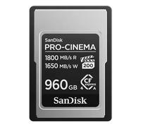 SanDisk PRO-CINEMA CFexpress Type A Card 960GB (read speeds up to 1800MB/s, write speeds up to 1650MB/s, 4K, 6K, 8K, VPG200, Rescue PRO)