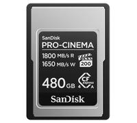 SanDisk PRO-CINEMA CFexpress Type A Card 480GB (read speeds up to 1800MB/s, write speeds up to 1650MB/s, 4K, 6K, 8K, VPG200, Rescue PRO)