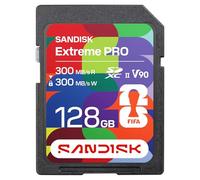 SANDISK SD UHS-II Card FIFA World Cup 2026 Edition 128GB (up to 300MB/s Read and Write speeds, V90, 8K, SANDISK Memory Zone app)