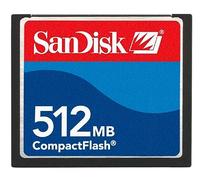 SANDISK SDCFB512768 512MB Compact Flash Memory Card