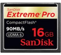 Sandisk SDCFXP-016G-E91 Original SanDisk 16GB Extreme Pro Compact Flash Memory Card - 90MB/s