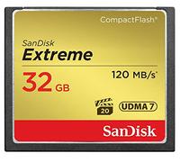 SanDisk SDCFXS-032G-X46 Extreme CompactFlash UDMA7 Memory Card up to 120 MB/s read - 32 GB