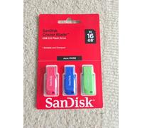 SanDisk SDCZ50C-016G-B46T Cruzer Blade 3 X 16 GB USB Flash Drive