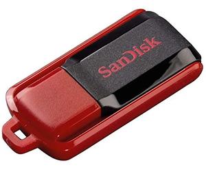 SanDisk SDCZ52-064G-B35 64 GB Cruzer Switch USB Flash Drive - Black/Red
