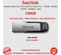 SanDisk 128GB Ultra Flair Flash Drive USB 3.0, 150MB/s