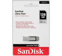 SanDisk SDCZ73-128G-G46 Ultra Flair 128GB USB 3.0 Flash Drive - Aluminium