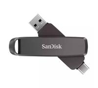 SanDisk Extreme PRO DUAL Drive 2TB, USB Type-A and USB Type-C, High Performance Flash Drive, read speeds up to 1000 MB/s, Data Encryption, Automatic backup, file management, Metal Design, Black