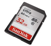 SanDisk SDSDUNC-032G-GN6IN Ultra SDHC Memory Card Up to 80 MB/s, Class 10, U1, 32 GB, Black/Grey