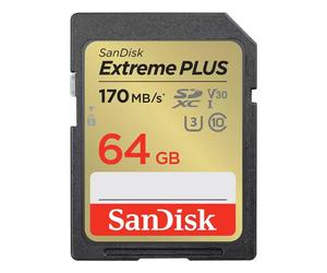 Sandisk SDSDXW2-064G-GNCIN EXTREME PLUS 64GB SDXC MEMORY