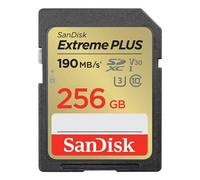 SANDISK - CARDS EXTREME PLUS 256GB SDHC MEMORY CARD 190MB/S 130MB/S UHS-I CLASS
