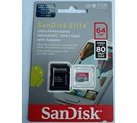 Sandisk SDSQUSC-064G Micro SDXC Ultra PLUS Class 10 UHS-I U1 microSDXC