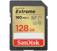 SanDisk Extreme SDXC Card 128 GB Black, Gold
