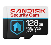 SANDISK Security Cam Card 128GB, microSD Card up to 100 MB/s Read Speeds | V30, 4K UHD, U3, C10, High-Endurance microSD Card, Up to 1 Year of Continuous Recording, Supports Continuous Loop Recording