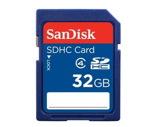 SanDisk Standard - Flash memory card - 32 GB - Class 4 - SDHC Retail Package