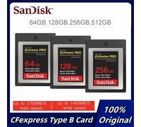 Sandisk Type B CFexpress Card 64GB 128GB 256GB 512GB Video CFE Card Max 1700Mb/s RAW CFE Type B Card 4K For Camera